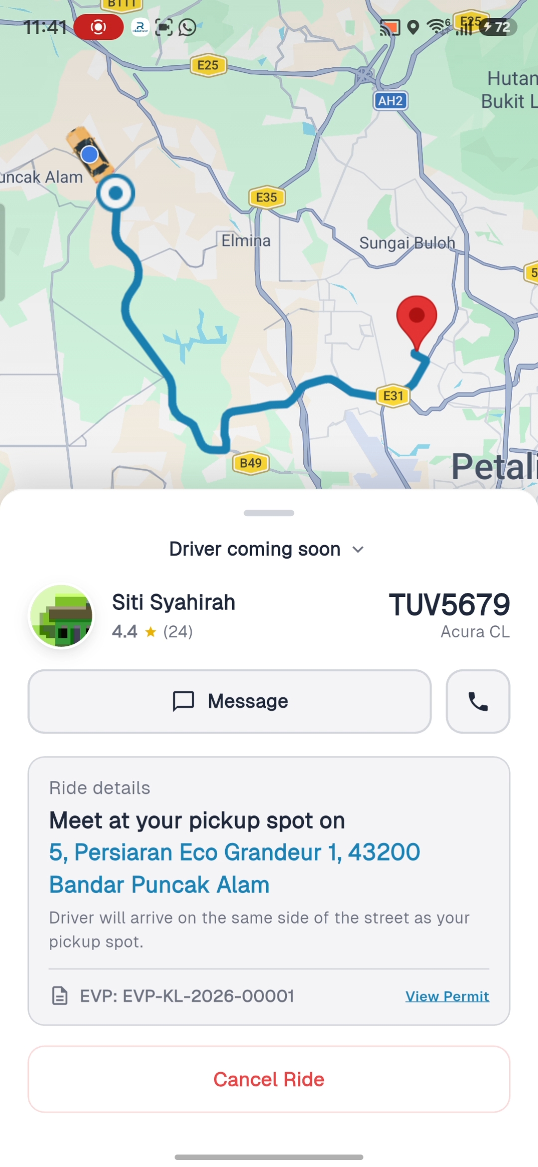 Interactive Ride Booking & Live Telemetry preview 7
